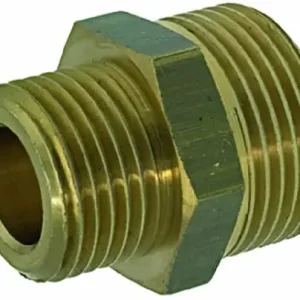 Overgang utvendig 1/8" til utvendig 1/4" messing