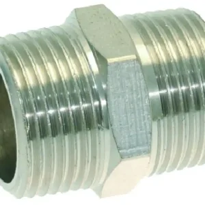 Ansats Nikkelbelagt ø1/2"M til 1/2"M