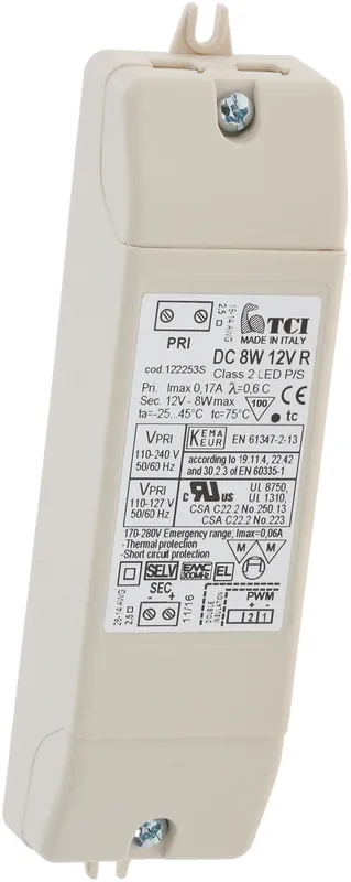 Trafo DC 8W 12V R til ledlys for Faber / Franke kjøkkenvifte