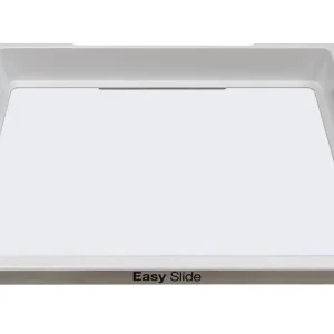 Glasshylle med ramme Easy Slide Out for kjøleskap