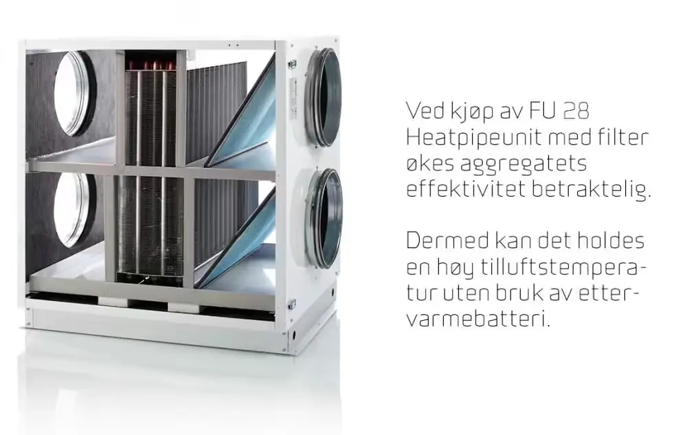 Filtersett til Nilan Heat Pipe 15 – 28
