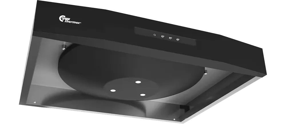 Airgrip – sentralventilation, Rf/Sort, med hygrostat