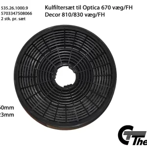 Kulllfiltersett til Optica 670 vegg/FH