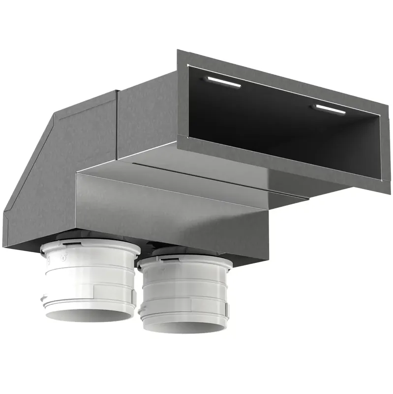 Ventilfeste vegg vertikal Ø75×2 st