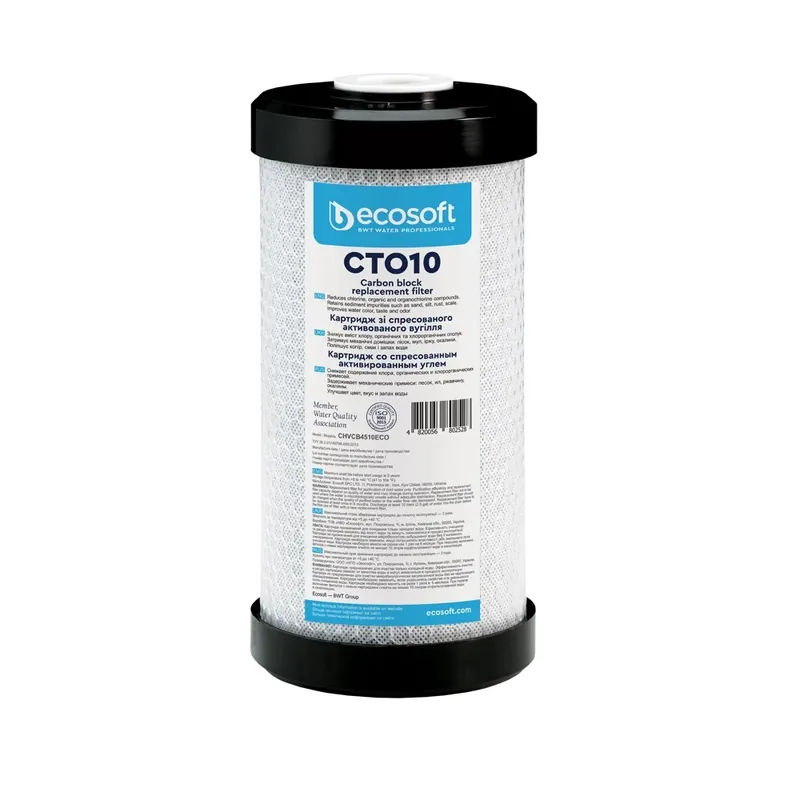 Ecosoft 10" Jumbo - Aktivt Kullfilter
