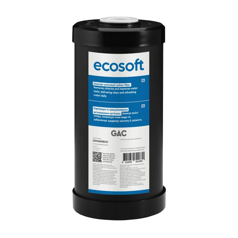 Ecosoft 10" Jumbo - Aktivt kullfilter (Granulat)