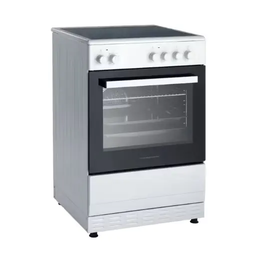 Scandomestic 60cm Frittstående komfyr med keramisk topp FCC800W