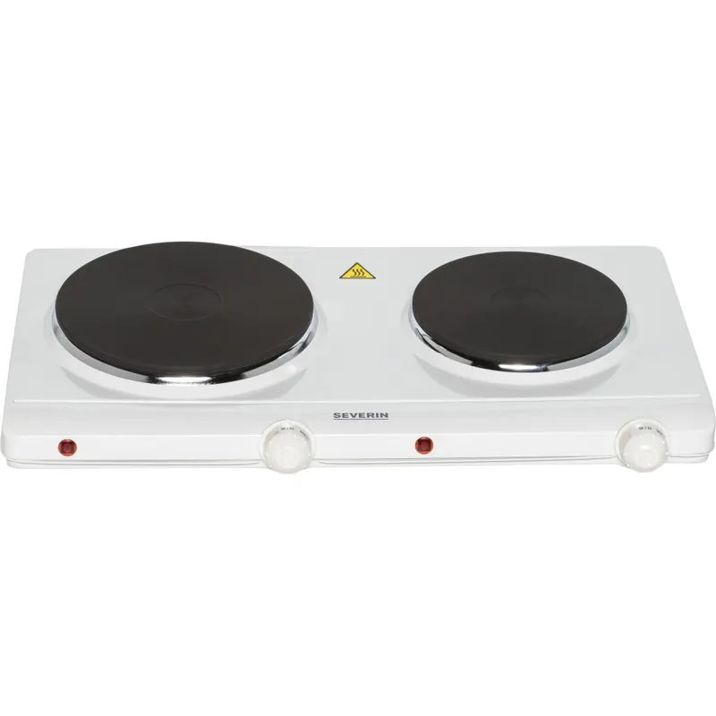 Severin DK 1042 kokeplate Hvit benkeplate Forseglet plate 2 sone(r)