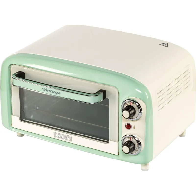 Ariete 3919 Elektrisk stekeovn Vintage, 800W, 10L kapasitet, dobbelt glass, retro, grønn