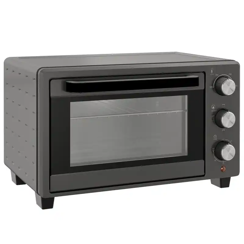 HOMCOM 21L Mini benkeovn, 100°C-230°C justerbar temp - grå