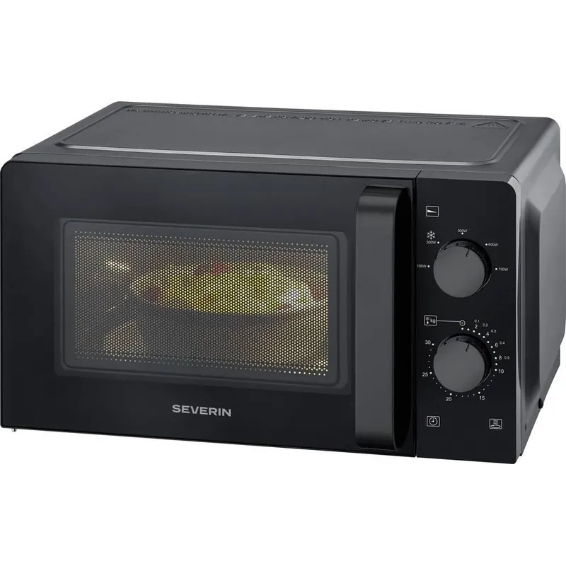 Severin MW 7580 mikrobølgeovn Svart Solo mikrobølgeovn Benkeplate 19 L 700 W -