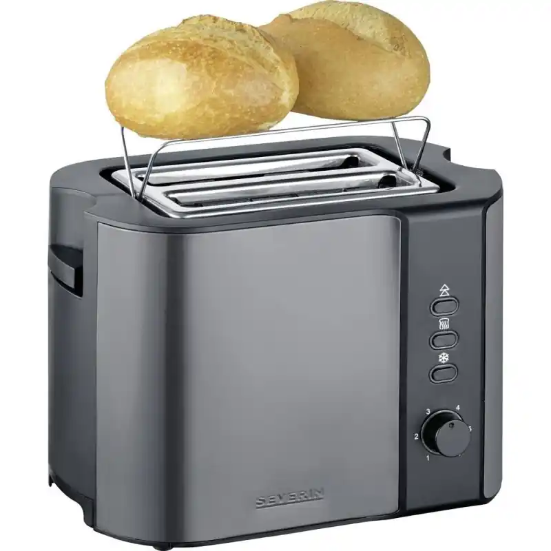Severin AT 9573 brødrister 2 skive(r) 800 W Antrasitt, Svart - Severin