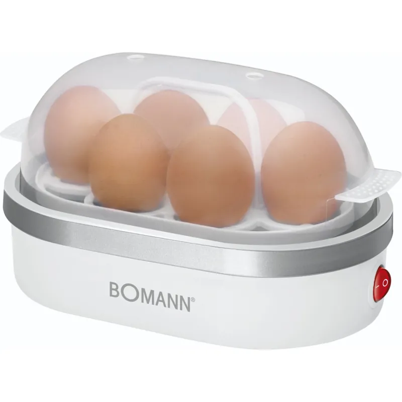 Bomann EK 5022 CB 6 egg) 400 W Sølv, Gjennomsiktig, Hvit