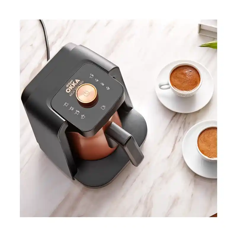 Arzum Okka Rich Spin Pro Tyrkisk kaffemaskin og varm drikk-maskin, velvetiser, melkeskummer