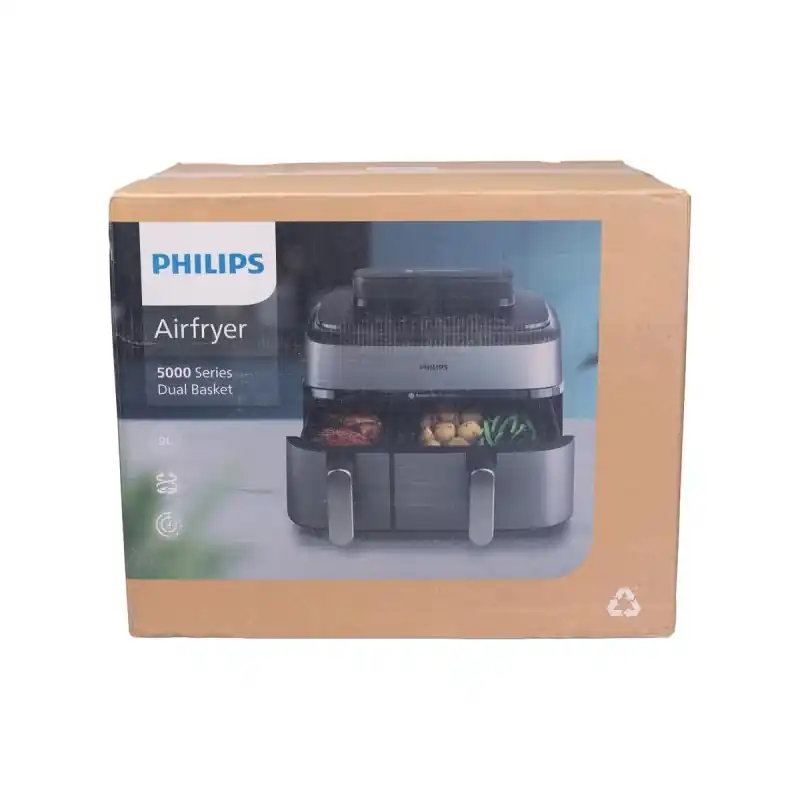 Philips 5000 serie NA555/00 frityr Double 9 L Frittstående 2750 W Varm