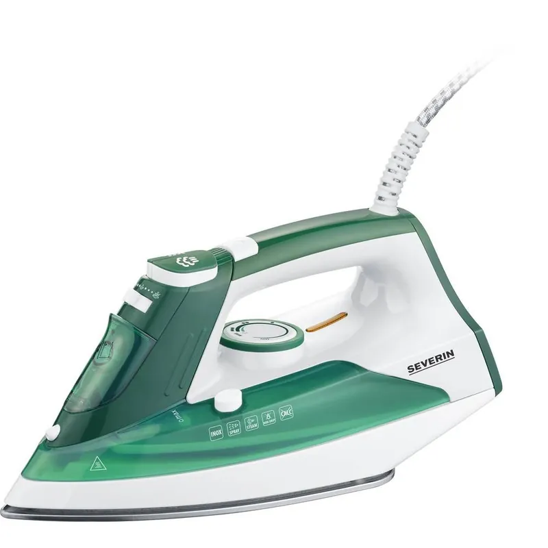 Severin BA 3261 strykejern Dampstrykejern Keramisk såleplate 2400 W Hvit, Grønn