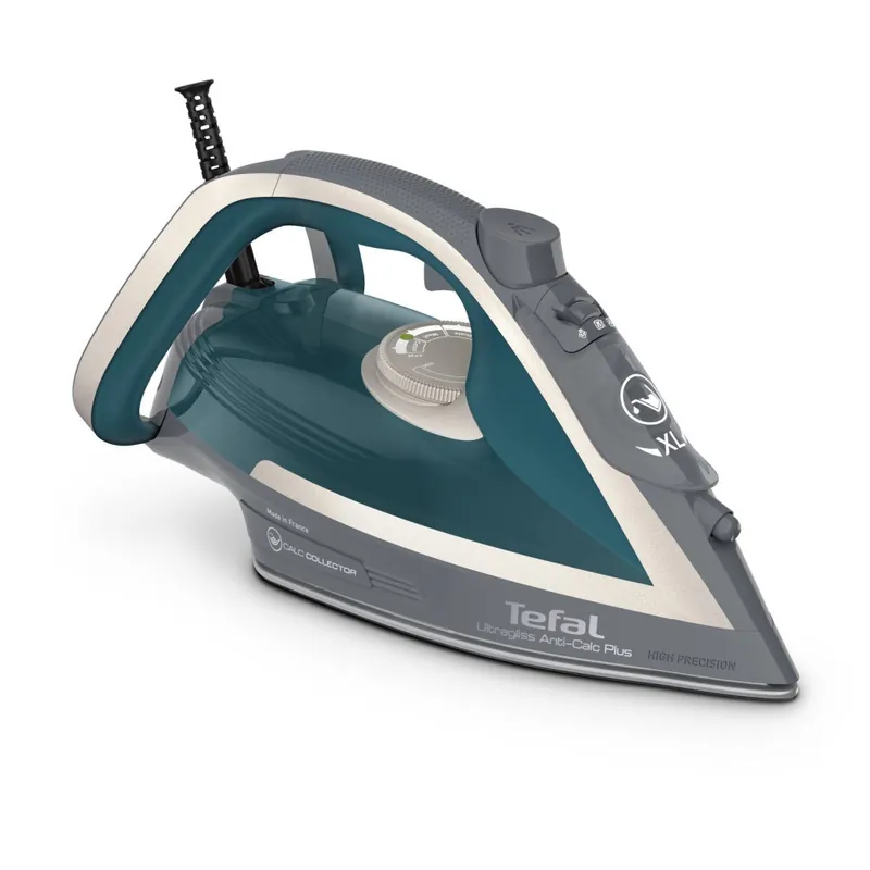 Tefal Ultragliss Anti-Calc Plus FV6842 Dampstrykejern 2800 W Blå, Sølv