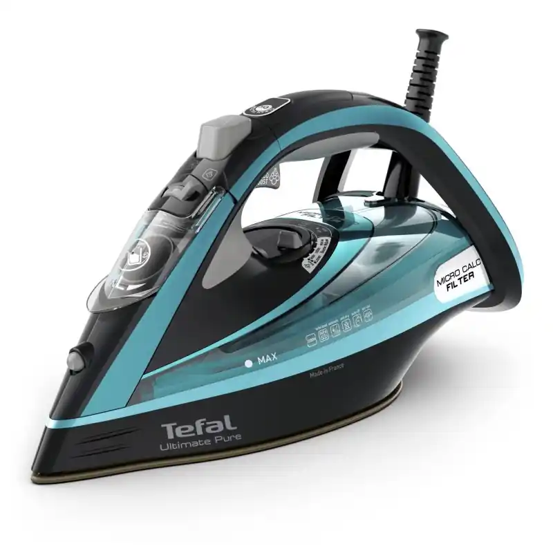 Tefal Ultimate Pure FV9844 Tørr- og dampstrykejern Durilium Autoclean