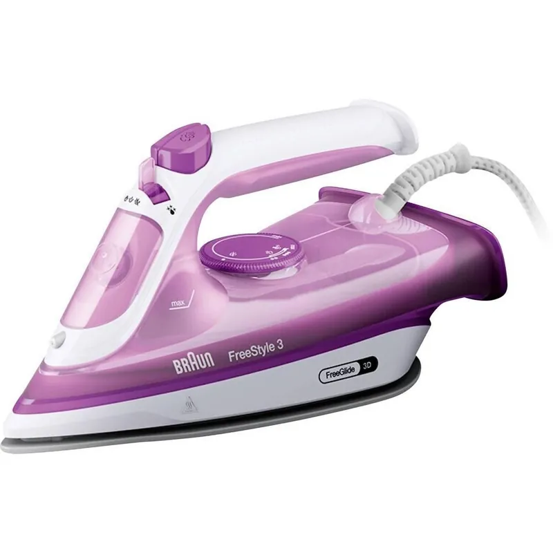 Braun FreeStyle 3 FI 3124 Tørr- og dampstrykejern med keramisk såleplate 2400 W