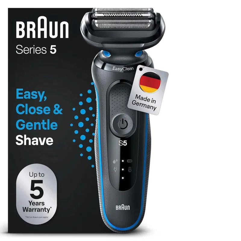 Braun 51-B1000s Foliebarber Svart, Blå
