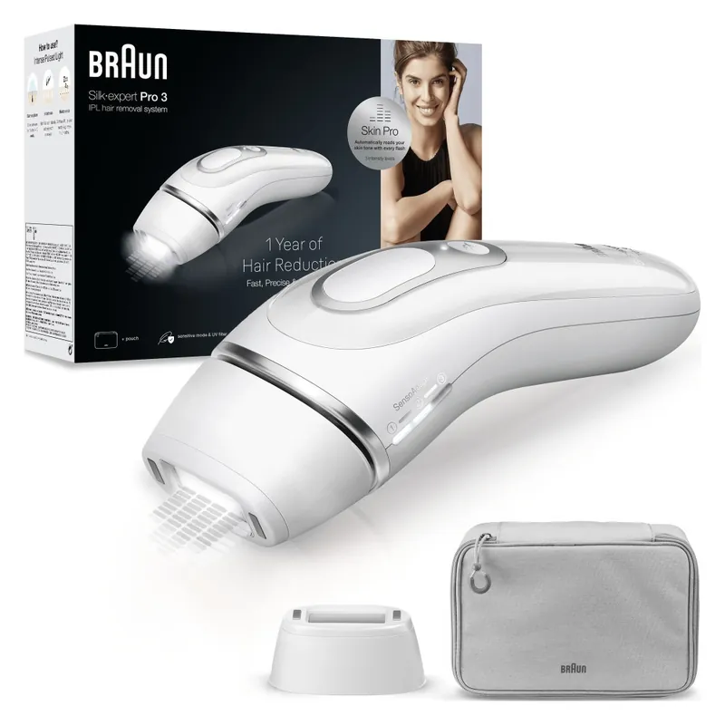 Braun Silk-expert Pro Silk expert Pro 3 PL3020 Intense pulsed light (IPL) Silver, White