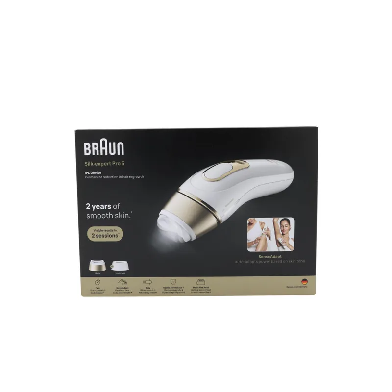 Braun Silk-expert Pro PL5210 IPL Intense pulsed light (IPL) Gull, Hvit