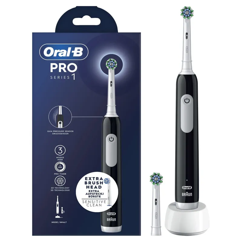 Oral-B Pro Series 1 Voksen oscillerende tannbørste Svart, Hvit