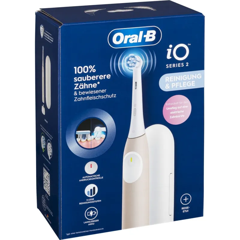 Oral-B 2 iO Voksen Vibrerende tannbørste Rosa, Hvit