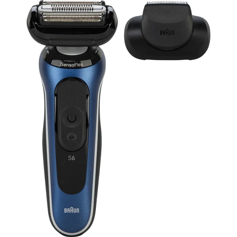 Braun Series 6 62-B1200S Foliebarbermaskin Trimmer Blå