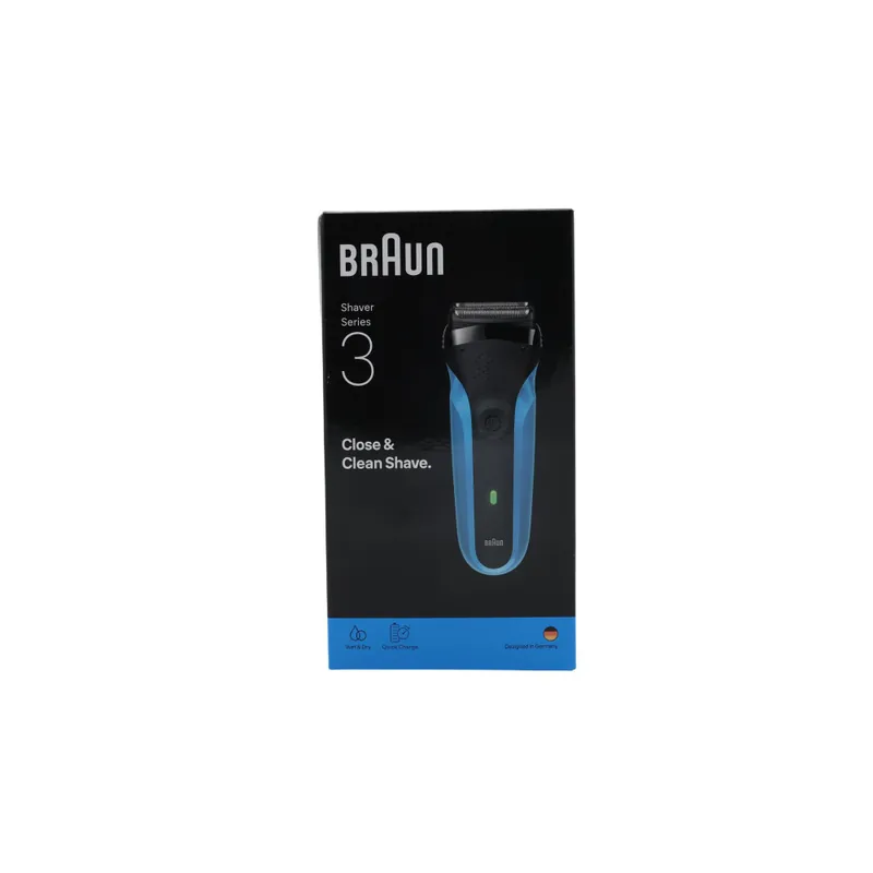 Braun Series 3 310s Foliebarbermaskin Trimmer Svart, Blå