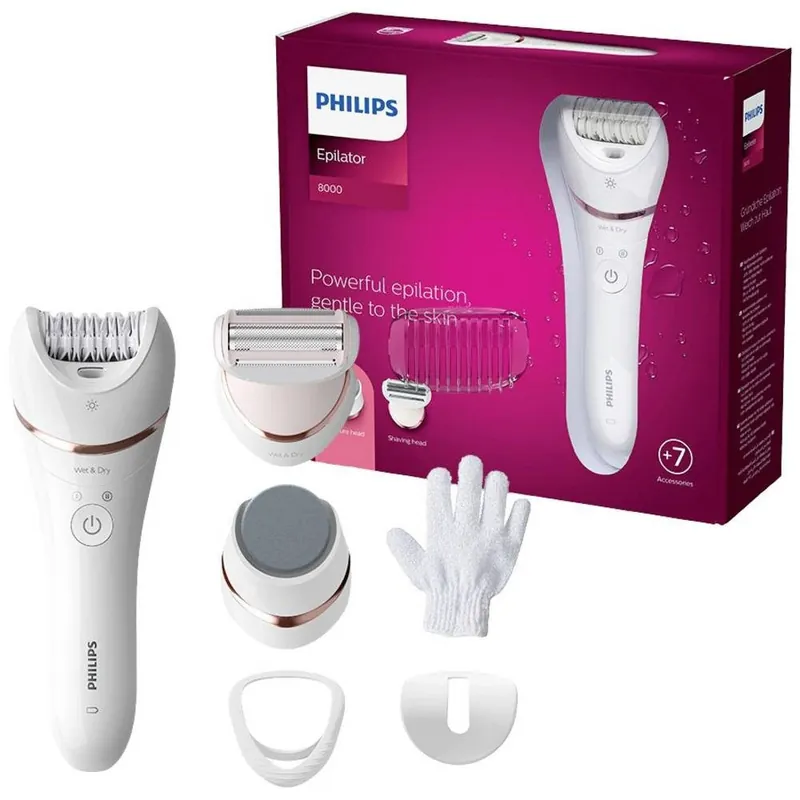 Philips 8000 Epilator Series-serien 8000 BRE730/10 Våt- og tørr-epilator
