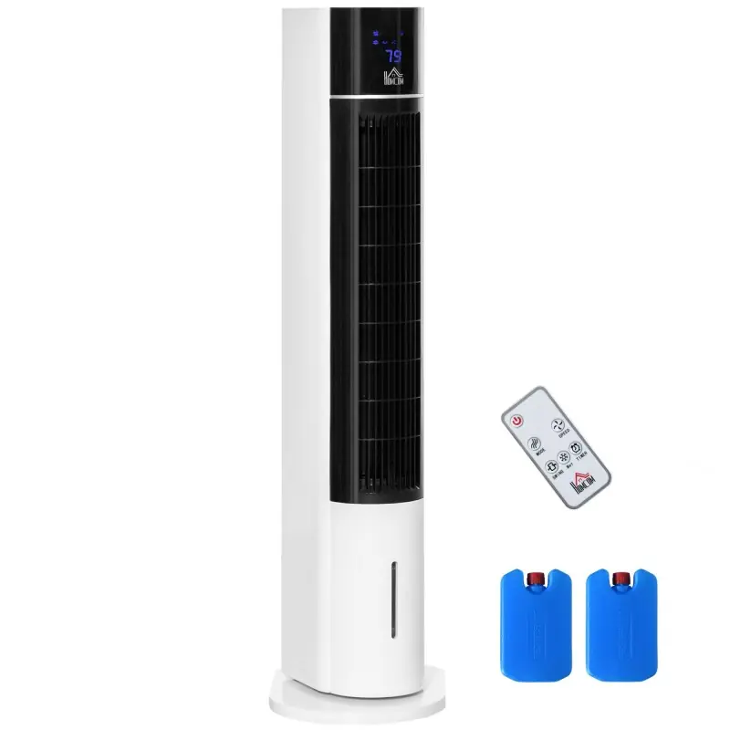 HOMCOM 3L Bærbar fordampningskjøler - hvit