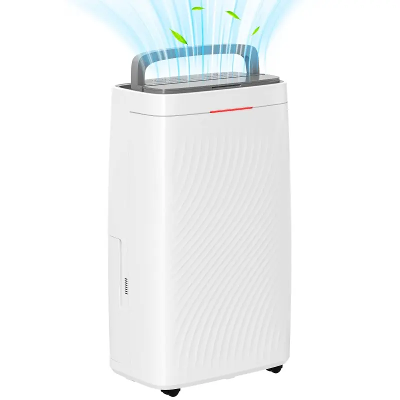HOMCOM 16L Avfukter med flere moduser, med hjul - Hvit