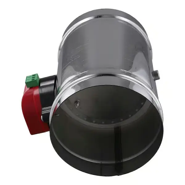 125 mm elektrisk luftkanalspjeld i rustfritt stål HVAC luftkanal motorisert luftspjeld AC220V A