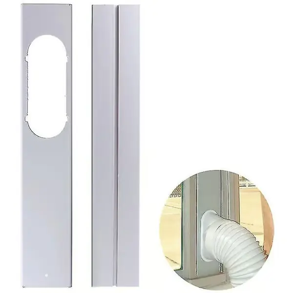 Justerbar vindusforsegling for bærbart klimaanlegg, 110 cm – 10 cm bred PVC-panel – Enkel installasjon med selvklebende tape