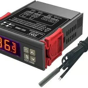 Stc-1000 Temperaturregulator, 12v 10a Allsidig Digital Termostat Med Ntc-Sonde For Heving, Oppvarming Og Kjøling Luke