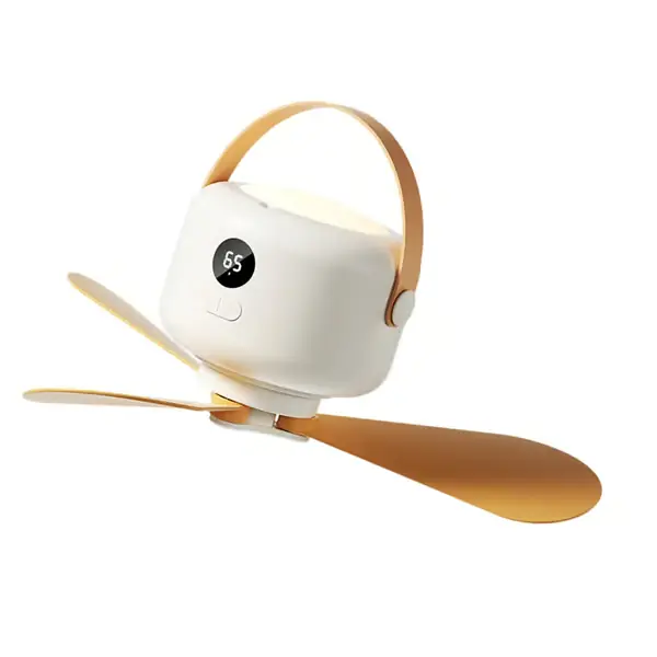 Stille USB-drevet takvifte med LED-lys for camping, bil, telt og innendørs bruk