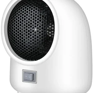 Elektrisk varmeovn, Mini elektrisk varmeovn, Elektrisk varmeovn for innendørs bruk, Vifteovn, Rask oppvarming, Starter ved et tastetrykk, Egnet for...