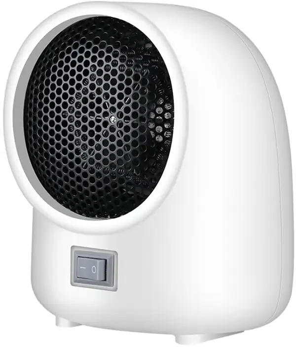 Elektrisk varmeovn, Mini elektrisk varmeovn, Elektrisk varmeovn for innendørs bruk, Vifteovn, Rask oppvarming, Starter ved et tastetrykk, Egnet for...