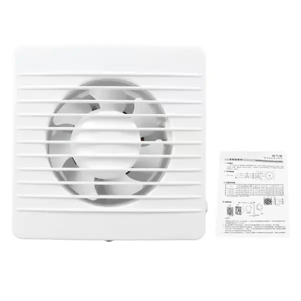 Kraftig Lydløs 4in 220V Avtrekksvifte for Baderom Tak Kjøkken Veggmontert Ventilasjon