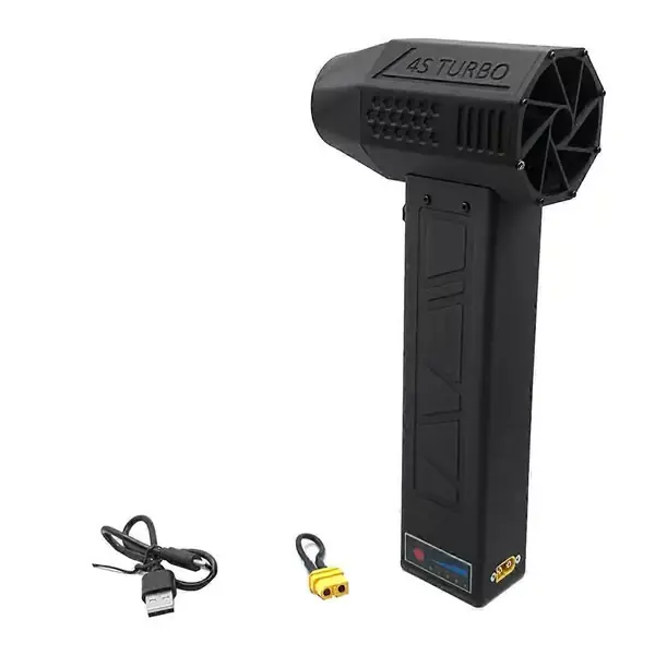 50mm Turbo Jet Fan XL Kraftig Vifte 4000 MAh Trinnløs Hastighetsjustering 1300g Skyvekraft Luftblåser Bil Tørker Hage Rengjører