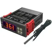 Stc-1000 temperaturregulator, 12v 10a allsidig digital termostat med NTC-sonde for beskyttende, oppvarming og kjøling luke