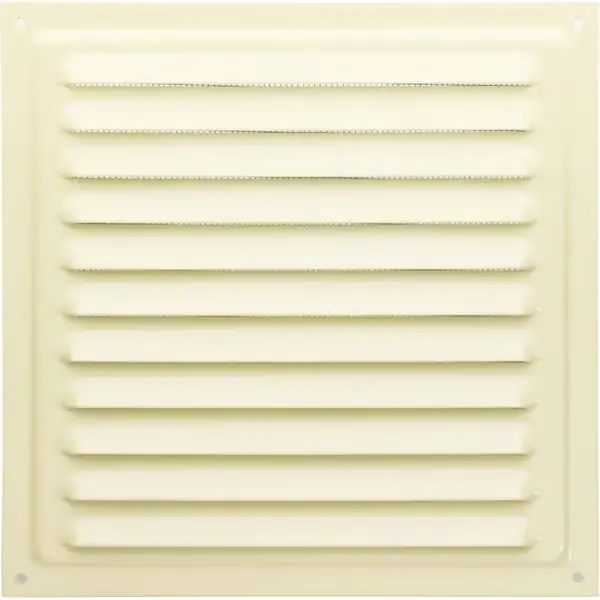 1 - Ventilasjonsrist - Metall - Veggventilasjon - Korrosjonsbestandighet - Innendørs Utendørs - Beige - 20x20cm