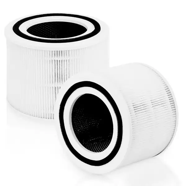 Pakke med 2 luftrensere filter plastmateriale luftrenser filter erstatning