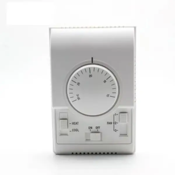 Temperaturregulator, termostat for sentrale klimaanlegg, to-posisjons mekanisk bryter, 110–220 V klimaanlegg (FMY)