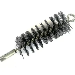 Pipebørste for peis, piggbørste for peis, stålbørste for peis, innvendig og utvendig rengjøring, 50 mm lengde, 1 stk.
