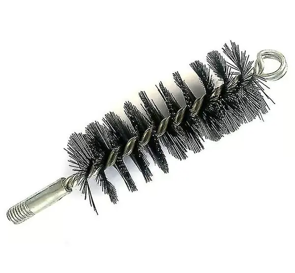 Pipebørste for peis, piggbørste for peis, stålbørste for peis, innvendig og utvendig rengjøring, 50 mm lengde, 1 stk.