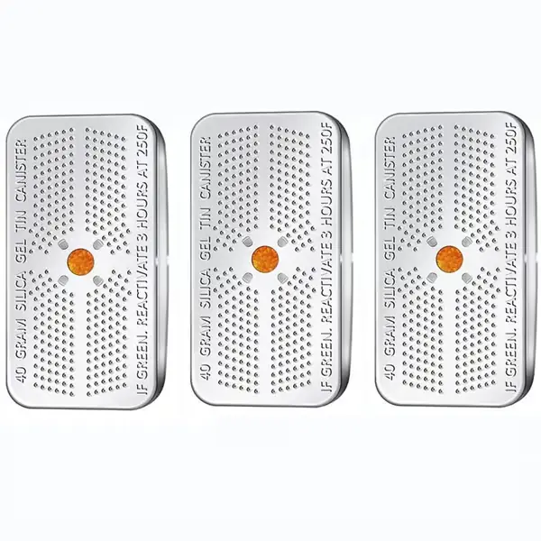 3 stk Indikator Silicagel Fuktighetsfjerner Desiccant Orange Grønn