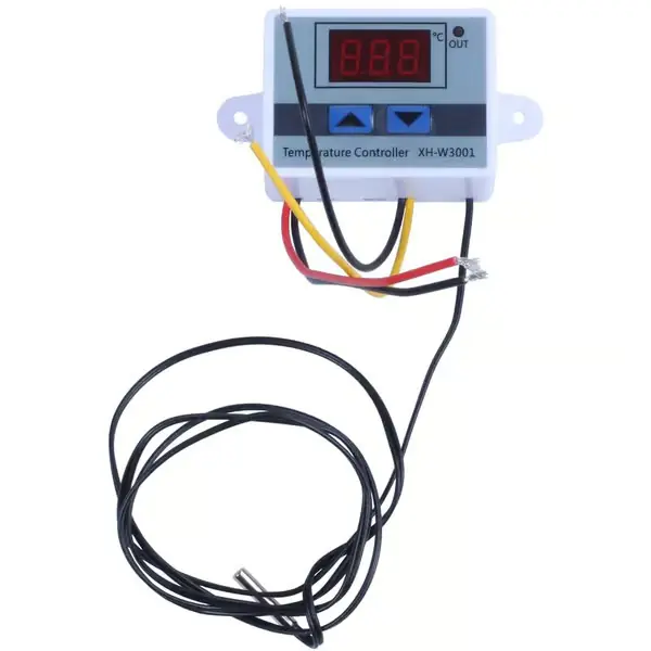 XH-W3001 All-Purpose LED Temperaturkontroller DC12V Digital Thremostat med Sensor 2-Fase Oppvarming og Kjøling Modus