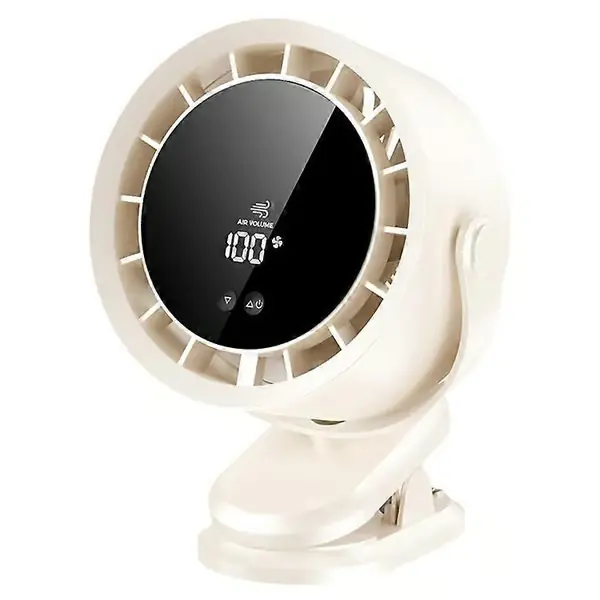 Bordvifte 100 Hastighetsinnstillinger Sirkulasjonsvifte Digital Skjerm Turbo Veggmontert Bordvifte Beige